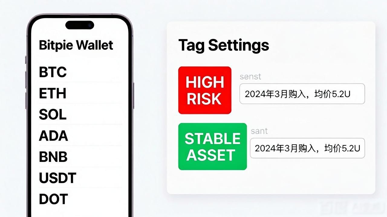 如何在Bitpie手机钱包中设置资产分类与标签?_Bitpie钱包资产分类_Bitpie钱包自定义标签管理