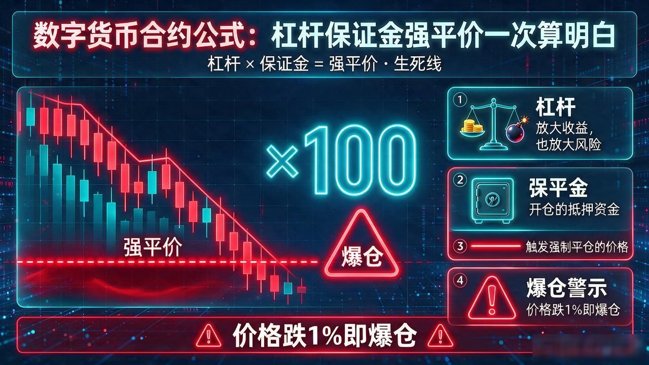 数字货币合约公式大全_合约交易保证金计算公式_合约强平价格计算方法
