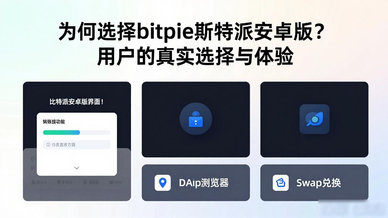 为何选择bitpie比特派安卓版？用户的真实选择与体验_安全便捷数字货币管理_安卓钱包比特派