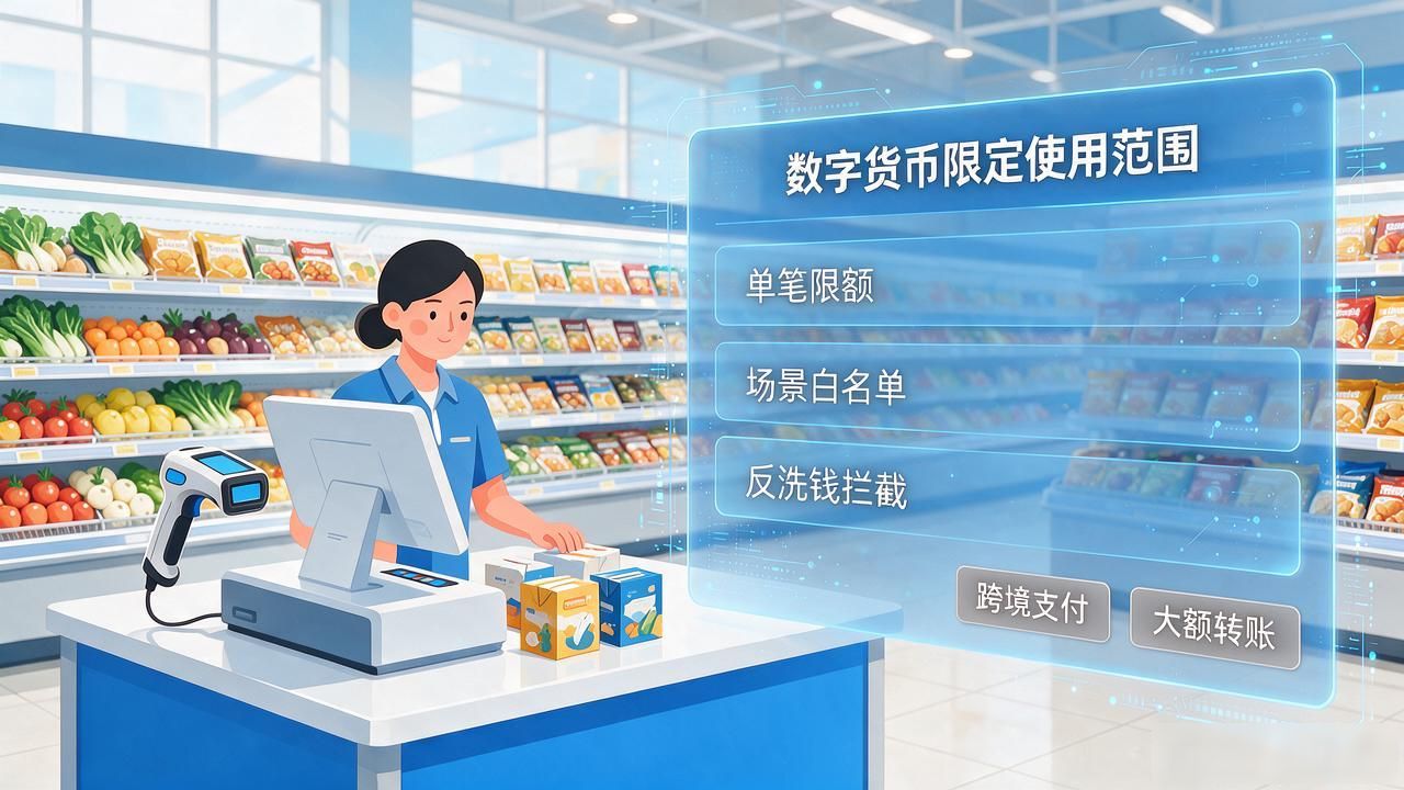 数字货币限定使用范围_政务缴费公共交通教育缴费零售场景_数字人民币限定使用范围