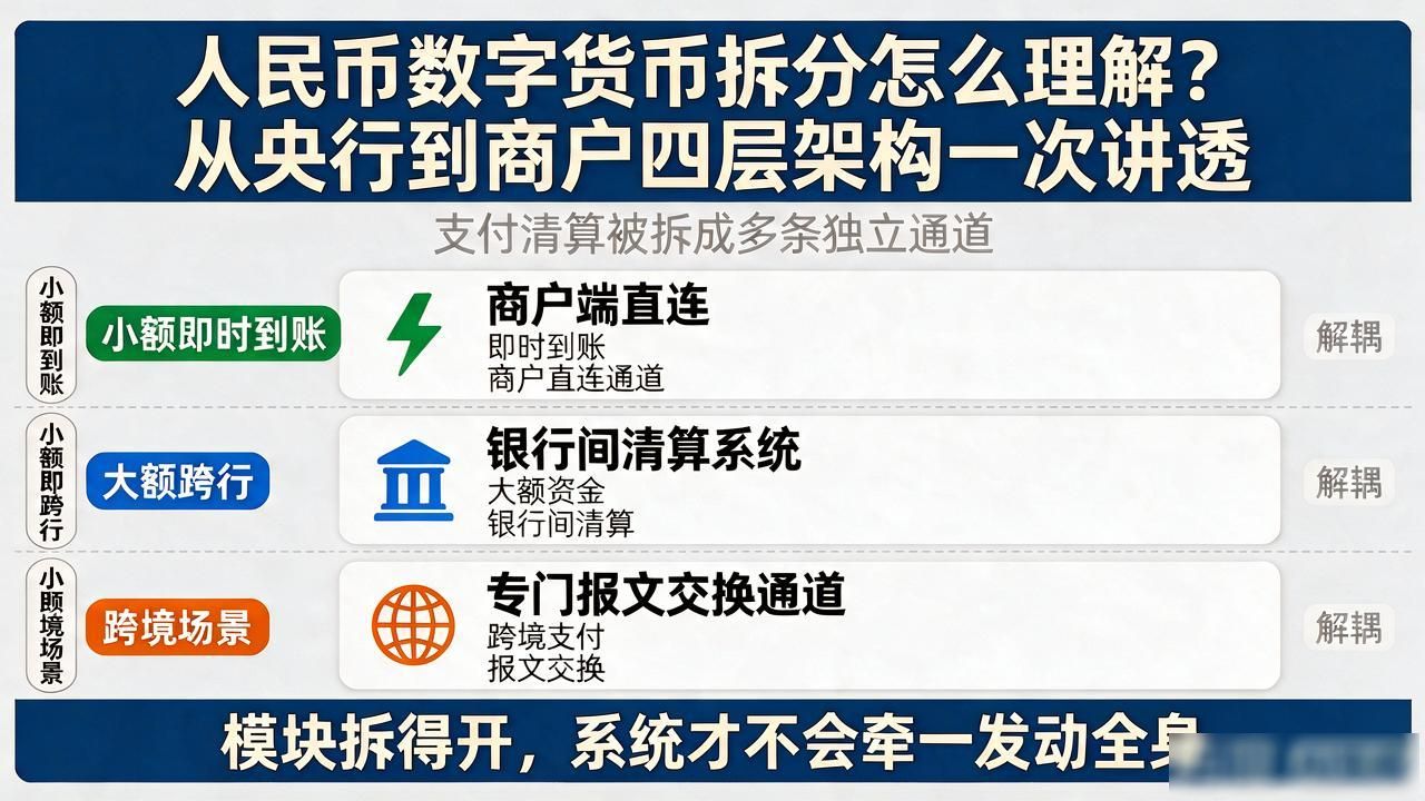 人民币数字货币拆分_数字人民币双层架构拆分_央行商业银行支付机构职责划分