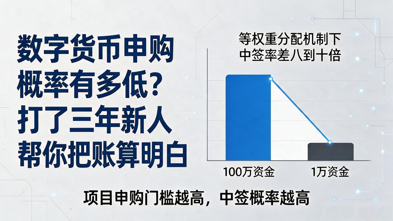 数字货币申购概率_中签率分析_数字货币申购概率